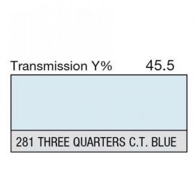 LEE Filter Roll 281 Three Quarter C.T Blue