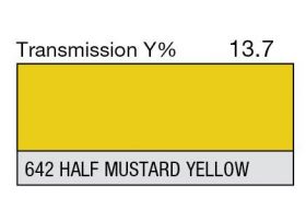 LEE Filter Full Sheet 642 Half Mustard Yellow