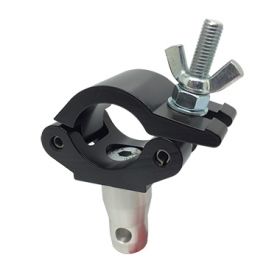 Doughty T45811 Weld Base Clamp With Half Connector (Black)
