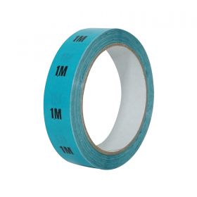 eLumen8 Cable Length ID Tape 24mm x 33m - 1m Light Blue