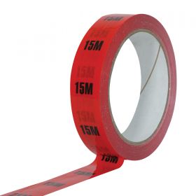 eLumen8 Cable Length ID Tape 24mm x 33m - 15m Red