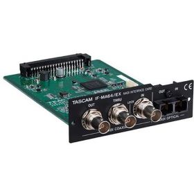 Tascam IF-MA64-EX 64-channel redundant (in/out/thru) MADI optical/coaxial interface card