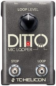 TC HELICON Ditto Mic Looper - Looper Pedal For Vocals & Acoustic Instruments