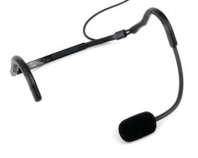 Trantec MIC-SJ66-BK HM-66 Headset, sweat resistant aerobic-type, black