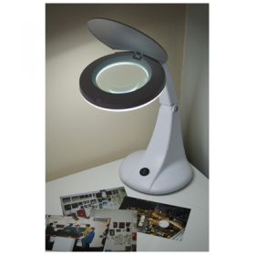 Eagle Desktop LED Twin Arm Illuminated Magnifier With 4 Lens  (Y006R)
