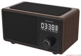 Discontinued av:link Fusion Bluetooth Speaker with Clock Radio and Wireless Charging Plate - 120.220UK