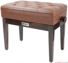 Chord PB660HS-BR Piano bench with storage - brown - 180.253UK