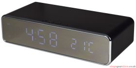 av:link Recharge Black Wireless Fast Charging Digital Alarm Clock Black - 421.785UK