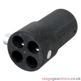 Wentex 4W connector complete f. 45,7mm tube black