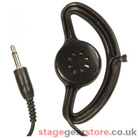 SoundLAB Professional Mono Earpiece with Large Cup Clip and 3.5mm Jack Plug