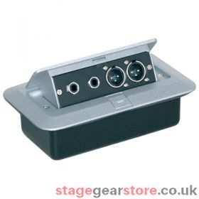 Eagle Pop-up AV Combination Plate with Jack Sockets & 3 Pin XLR Chassis Plugs