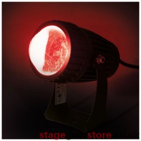 FX Lab FXLAB 8W Coloured LED Pin spot with Black Body Colour Red
