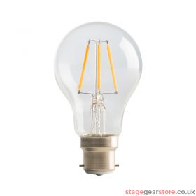 Luceco 4W LED Clear GLS Filament Lamp, B22 2700K